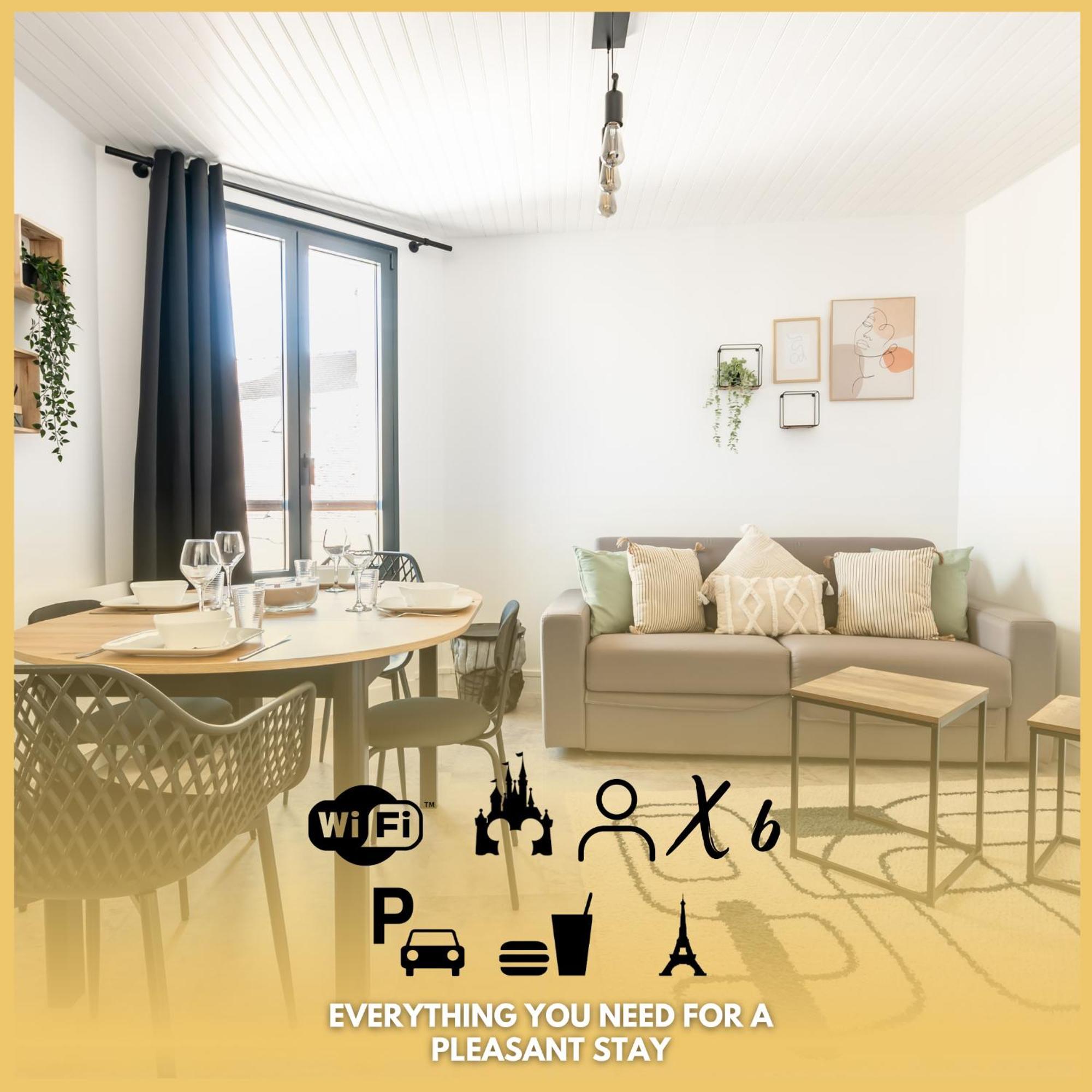 Le 27 - Appartement Cosy - Disney 15Min Crecy-la-Chapelle Dış mekan fotoğraf